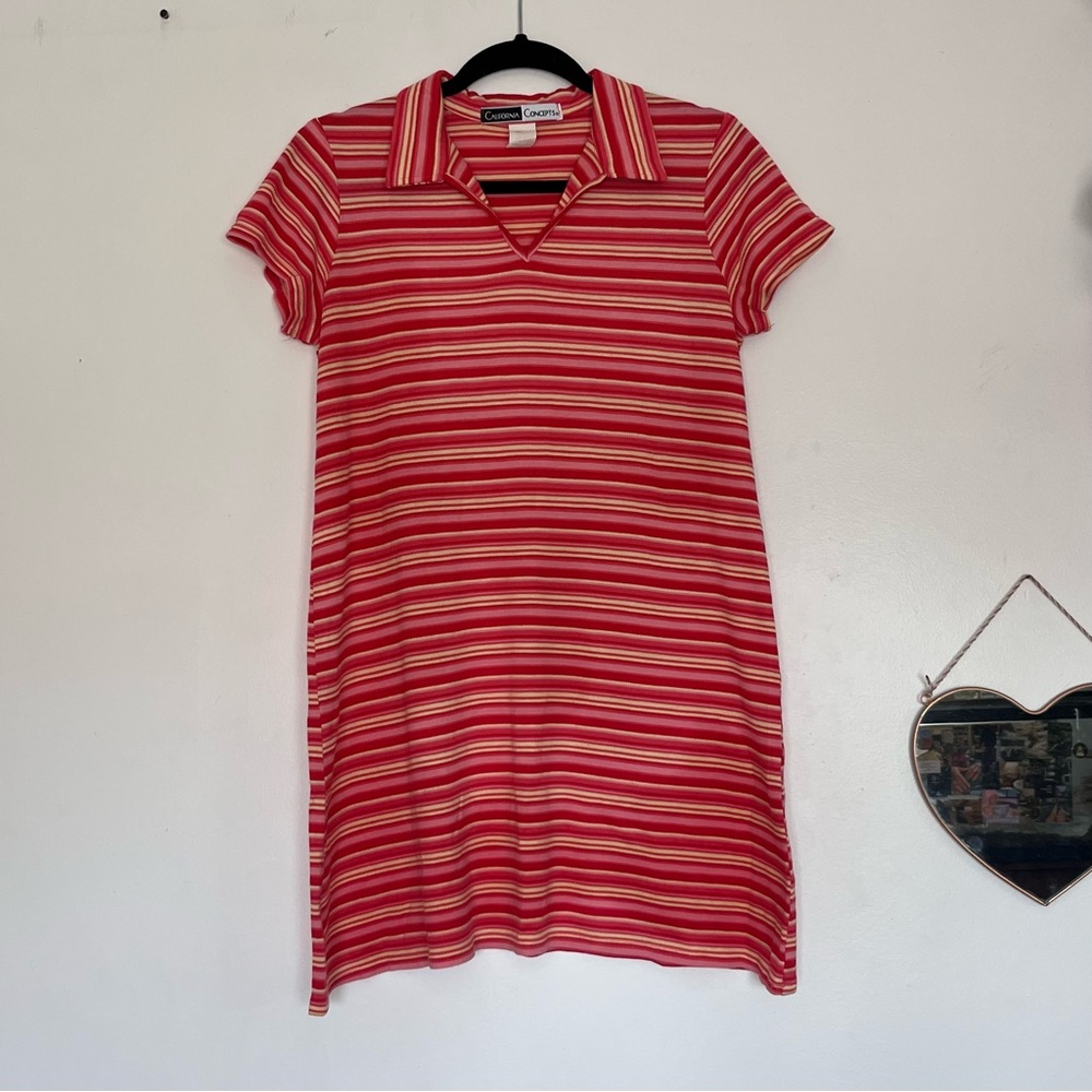 Vintage California Concept Striped Dress